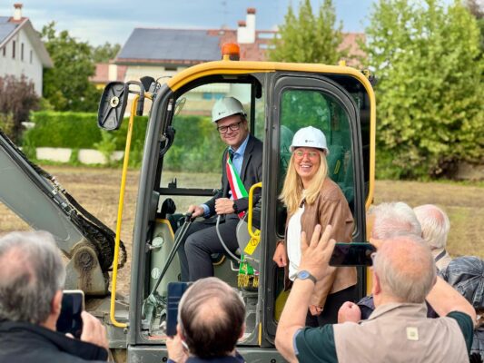 Posa della prima pietra del nuovo parco di Albignasego